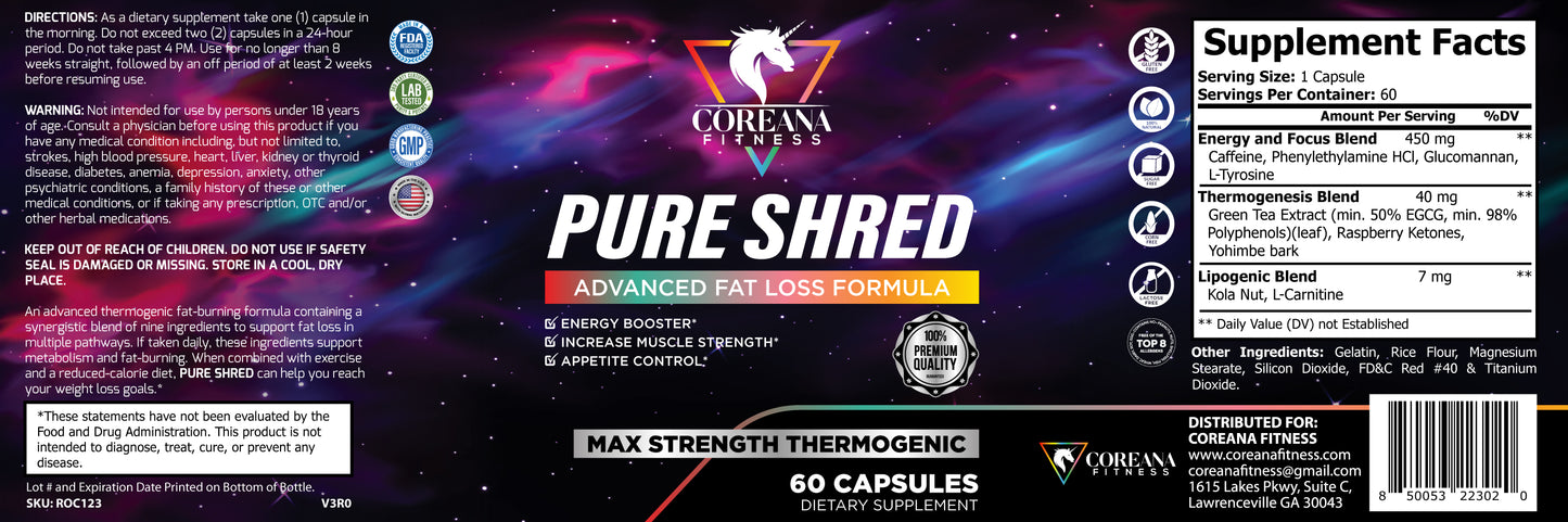 Coreana Fitness - Pure Shred