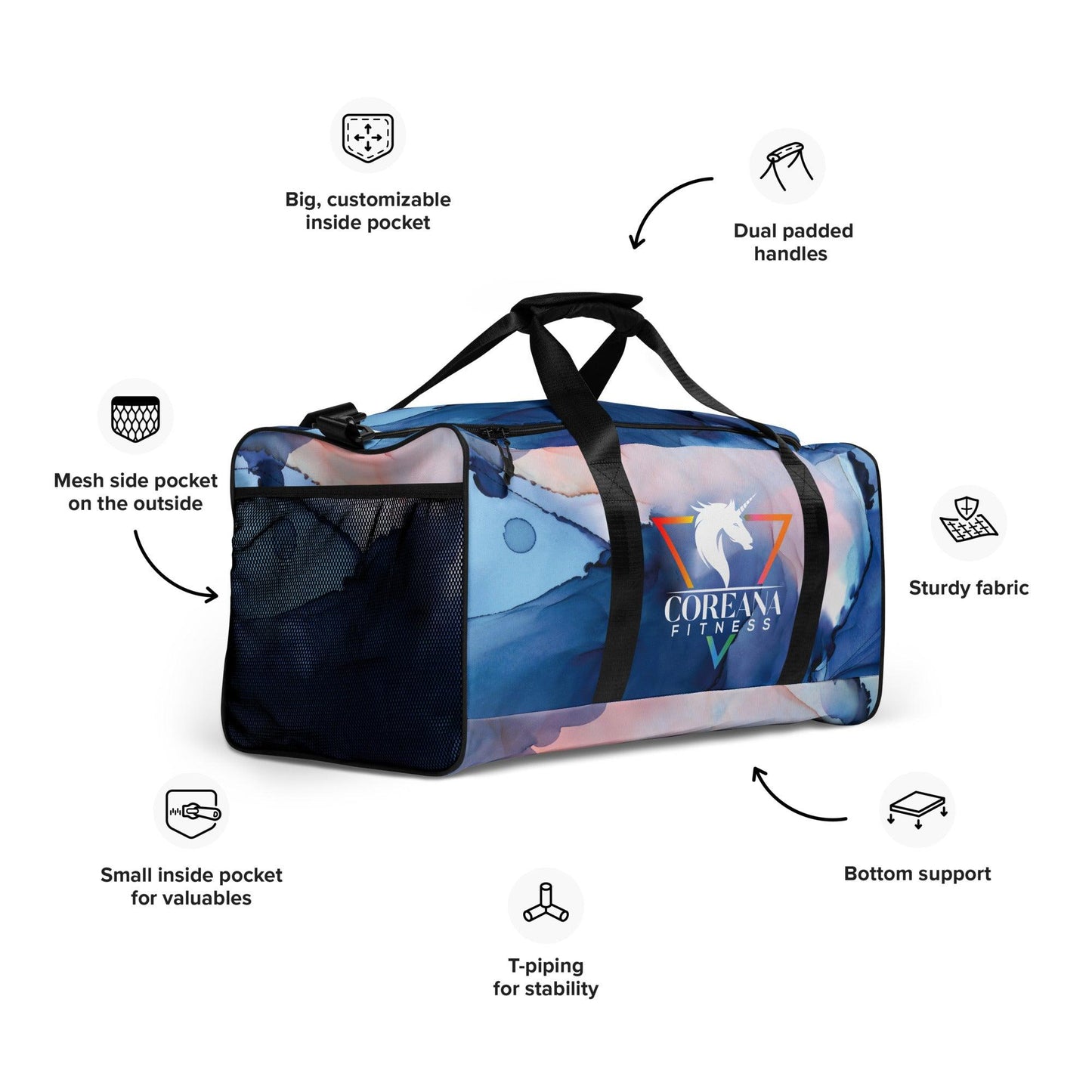 CF Color Splash Gym Duffle bag - Coreana Fitness