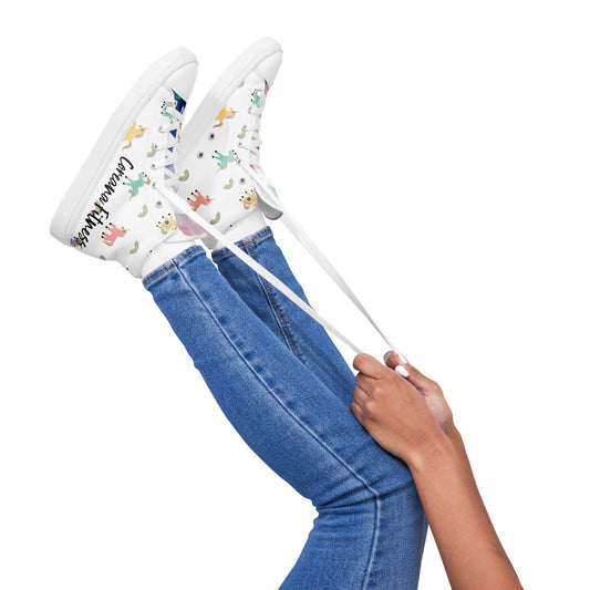 CF Unicorn and Rainbows high top canvas shoes - Coreana Fitness